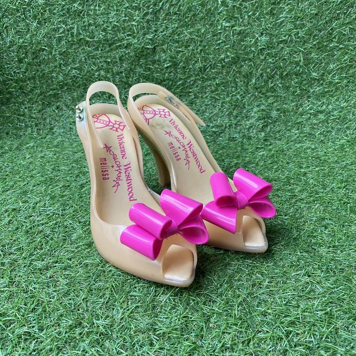 Vivienne Westwood for Melissa Lady Dragon IX Peeptoe Bow Heeled preloved