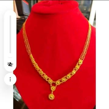 kalung emas 24k kadar 99,99% emas tua