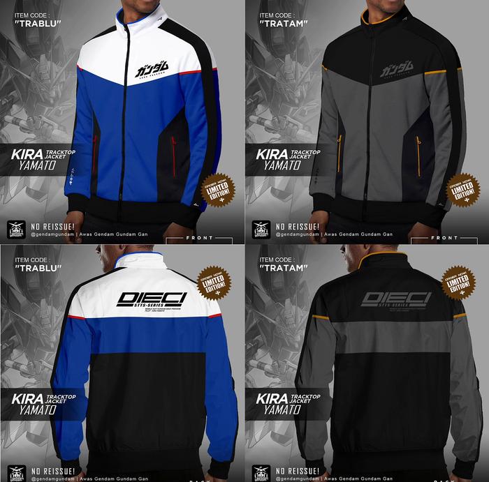 Jaket ori GendamGundam Tracktop Kira Yamato