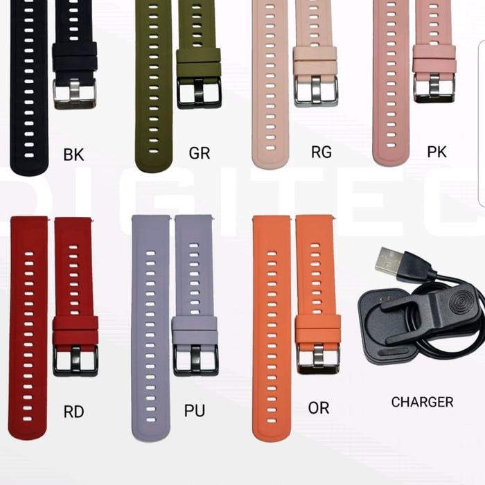 Strap dan Charger Digitec Smart Watch RUNNER Original