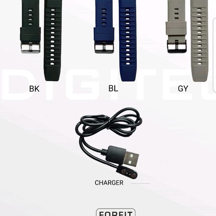 Strap dan Charger Digitec Smart Watch FORFIT Original