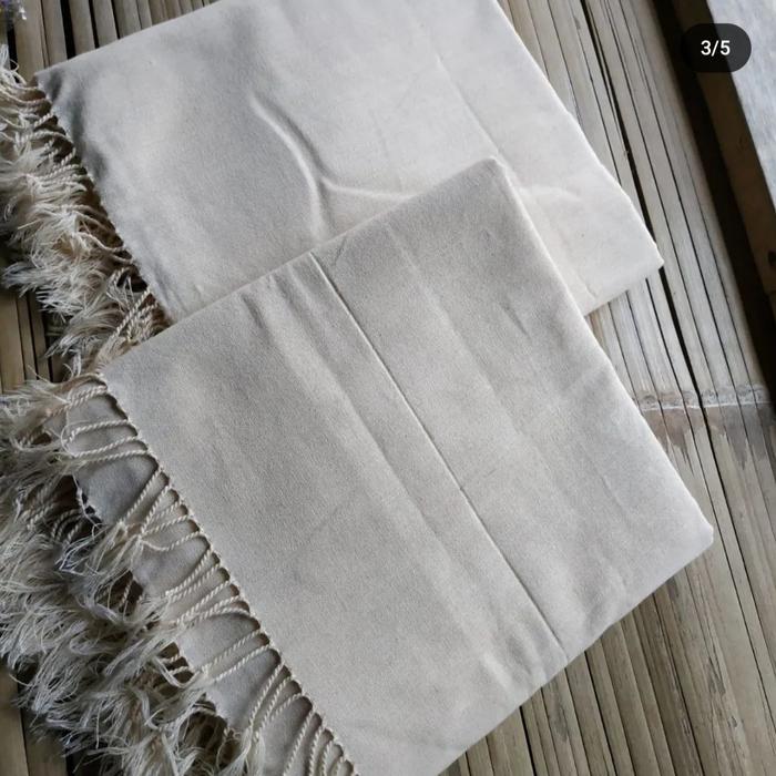 KAIN TENUN BADUY putih polos kain khas baduy dalam