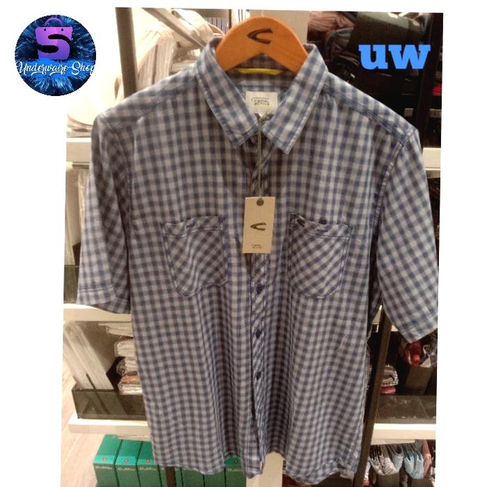 camel active kemeja casual original.bahan katun 100%. blue