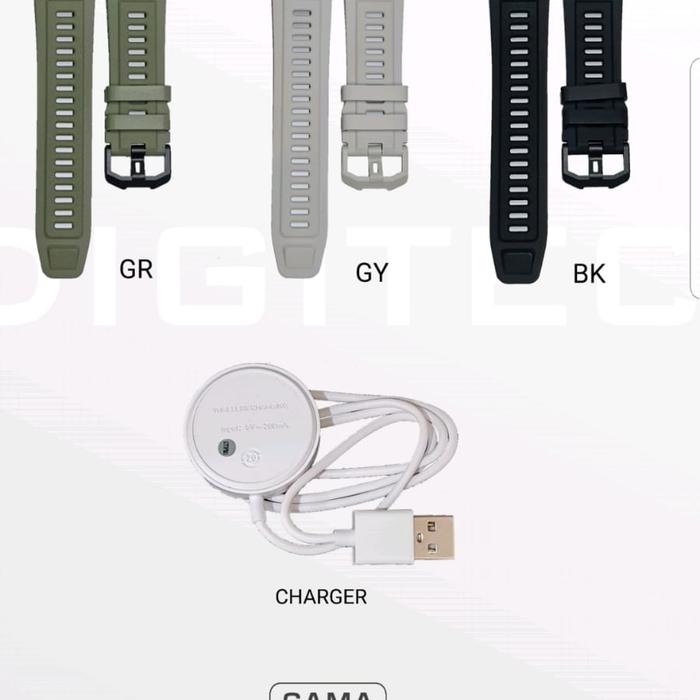 Strap dan Charger Digitec Smart Watch GAMA Original
