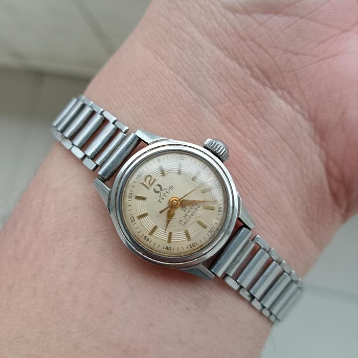 jam titus wanita full original manual wind movt