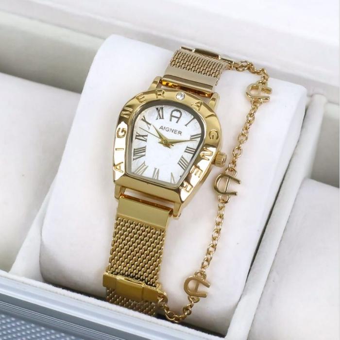 Aksesoris Casual Watch Jam Tangan Analog Cewek Wanita Aigner Original
