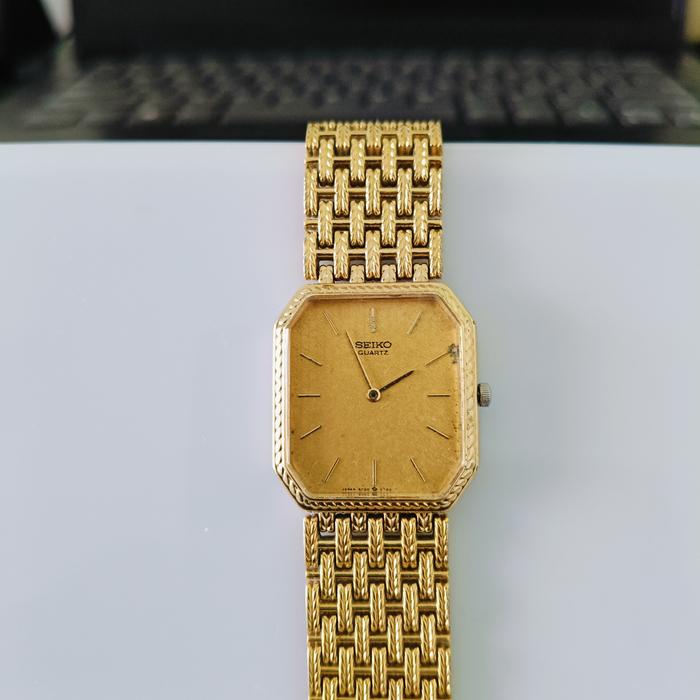Jam Tangan Pria Merk SEIKO ORI &ASLI Japan.Mdl Masa Kini Warna Kuning.