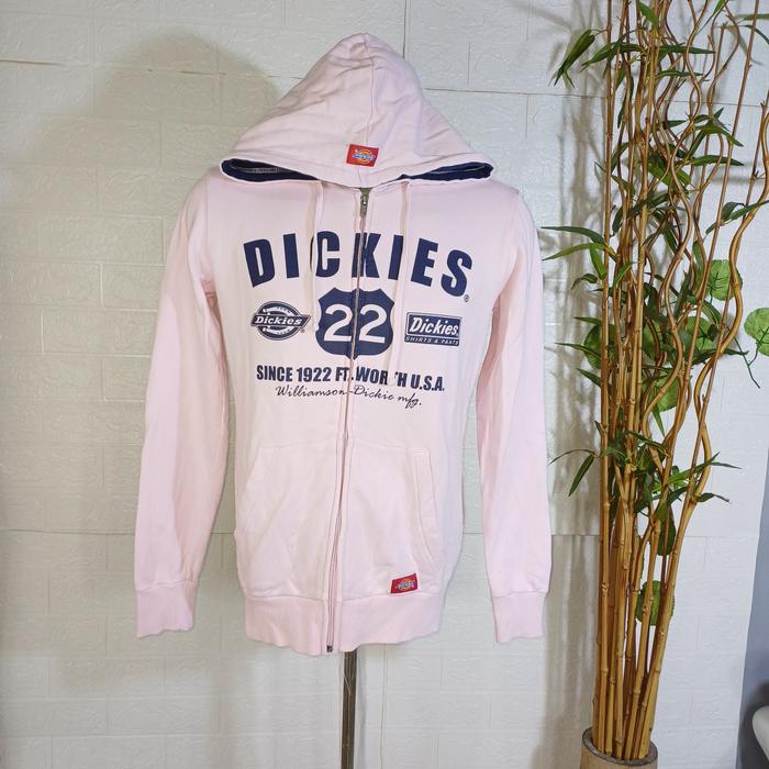 ZIPPER HOODIE DICKIES 22, SIZE M (SECOND BRANDED) SOFT PINK HD0095