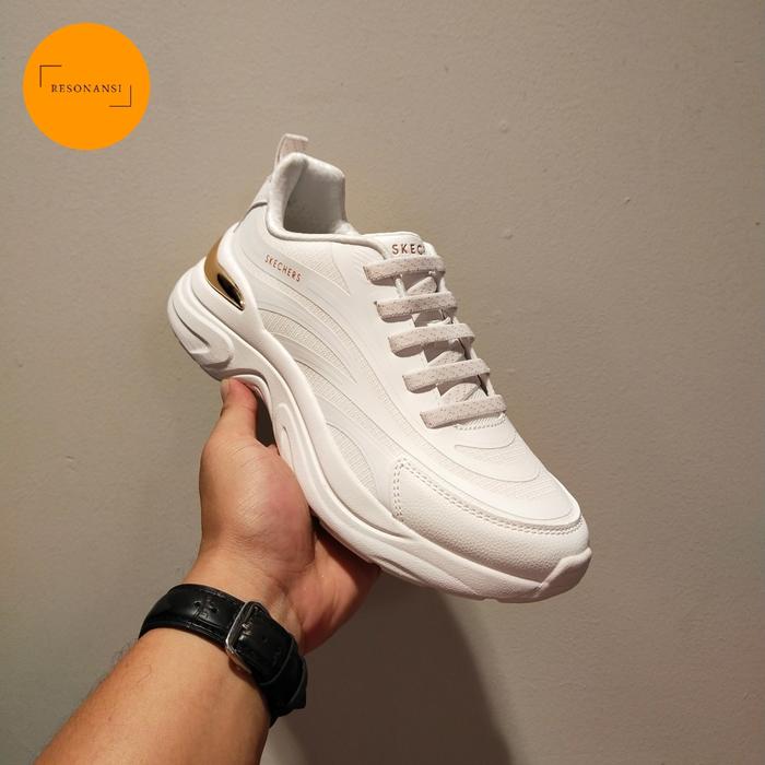 SEPATU WANITA TERBARU SKECHERS ORIGINAL SNEAKERS HAZEL PUTIH