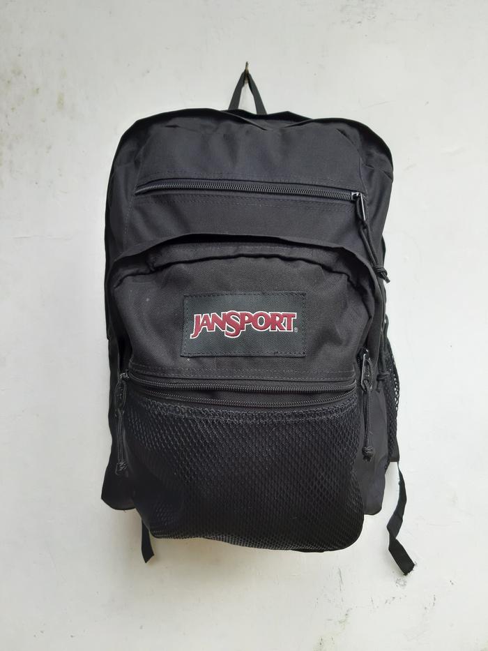 Tas Jansport warna Hitam Kapasitas Besar Backpack Ransel