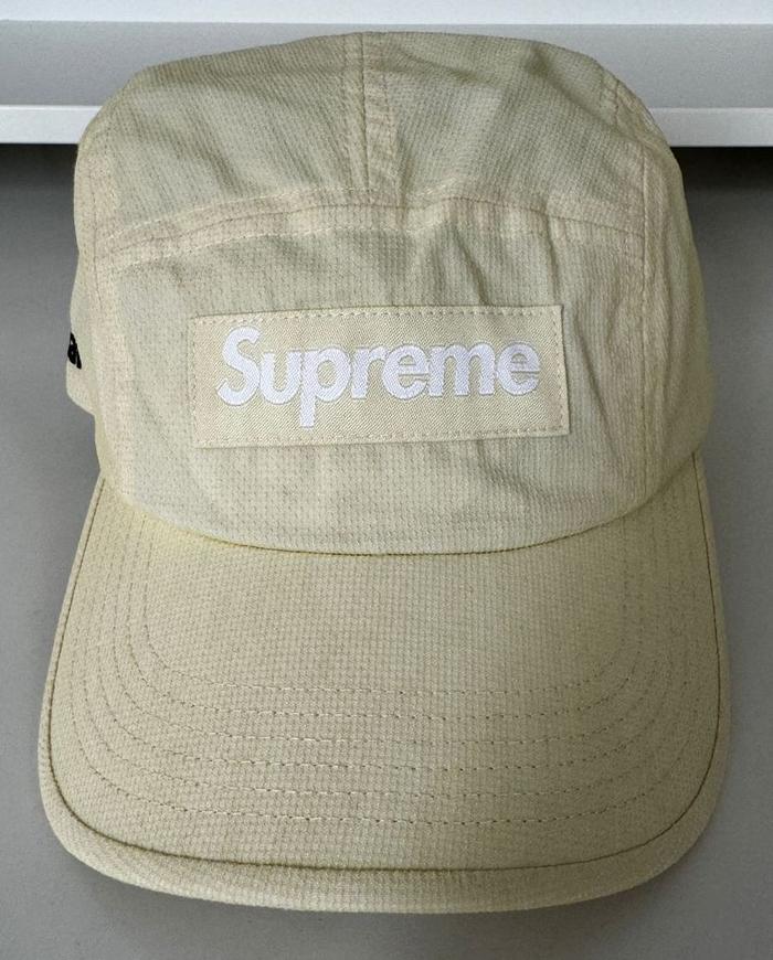 TOPI SUPREME KEVLAR CAMP CAP OFF WHITE HAT ORIGINAL AUTHENTIC 100%