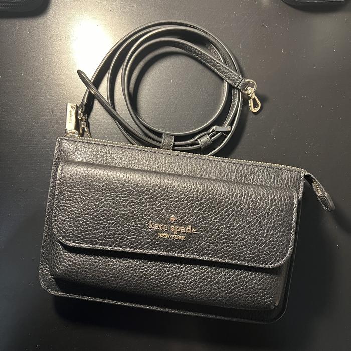 PRELOVED NEW: Dompet Selempang Kate Spade Leila Small - Warna Hitam