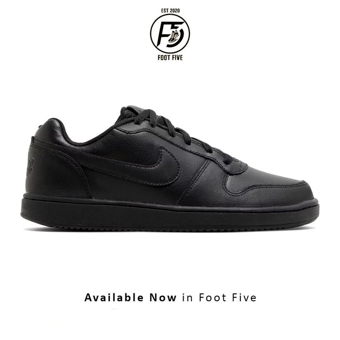 Sepatu Sneakers Pria Nike Ebernon Low Black Original BNIB
