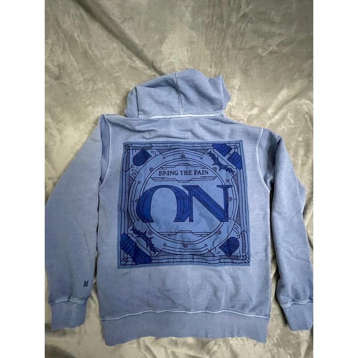 HOODIE BTS 07 "BRING THE PAIN ON" BLUE ORIGINAL BNWT ASLI NEGO