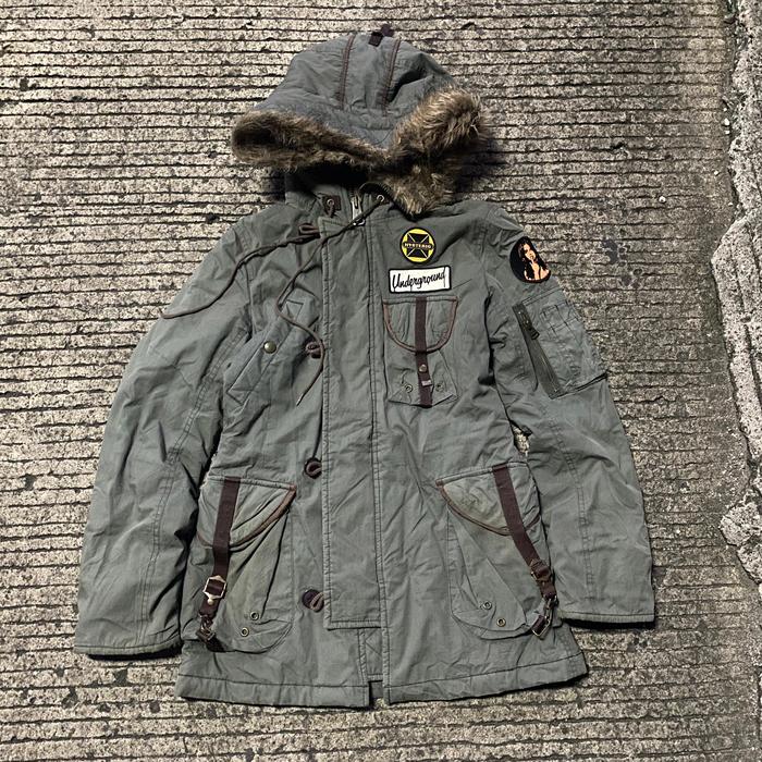 hysteric glamour multipocket parka jaket