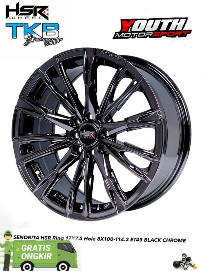 VELG ORIGINAL HSR 17 PCD4X100/4X114,3 UNTUK AVANZA,LIVINA,JAZZ,BRIODLL