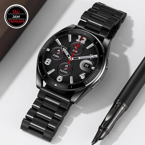 Jam Tangan Smartwatch pria bulat touchscreen