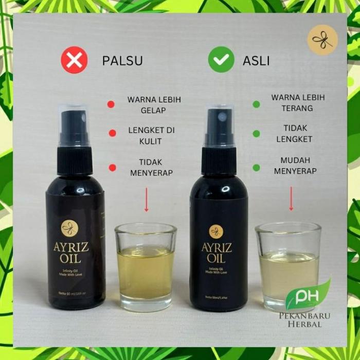 ASLI ! AYRIZ OIL 50ML ORIGINAL - Pengiriman Panam Pekanbaru - MINYAK