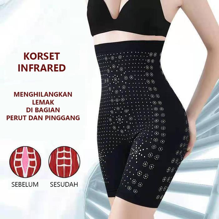 Korset Fitshaper Waistshaper Celana Pelangsing Nylon / Korset Celana Pelangsing Korset Infrared 3in1