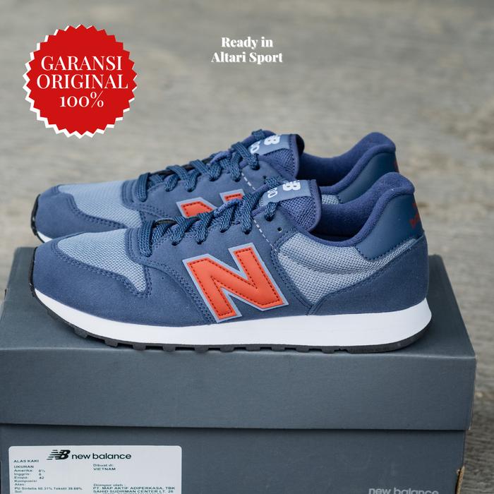 Sepatu casual sneakers nb 500 GM500MN2 original asli bnib