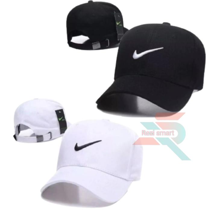 topi putih pria nike distro