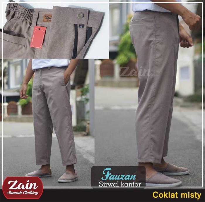 Celana Sirwal Fauzan M - XL Sirwal Formal Zain Sirwal Kantor Slim Zain