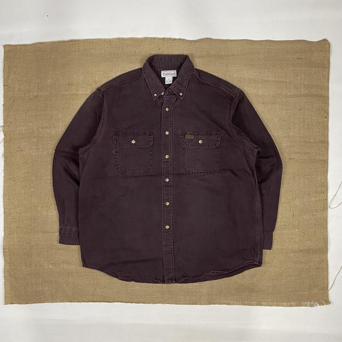 Kemeja Carhartt Original Size XL Burgundy Colour