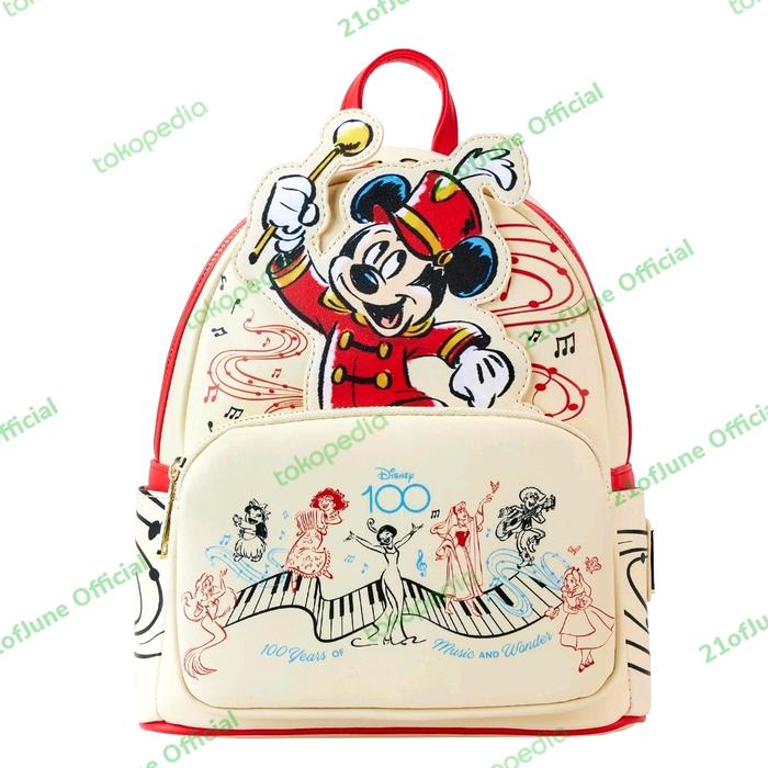 Loungefly Disney Mickey Musician Disney 100 Anniversary Mini-Backpack