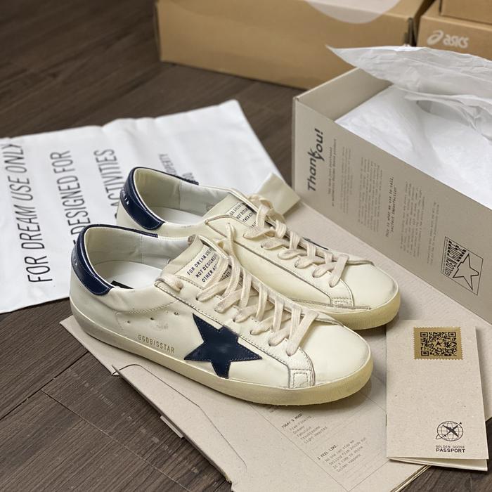 Golden Goose Superstar White Navy Made in Italy Original