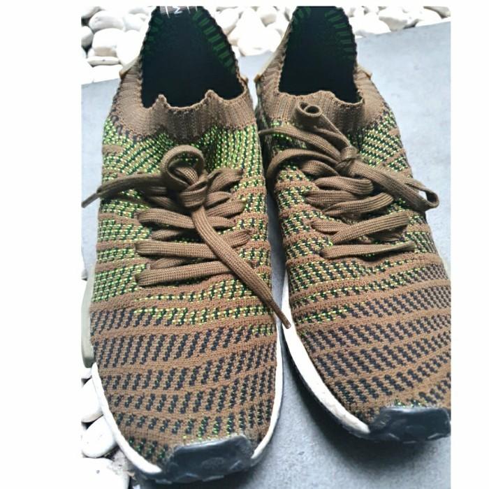sepatu men adidas nmd r1 size 45,5 green army 100 % original mulus second