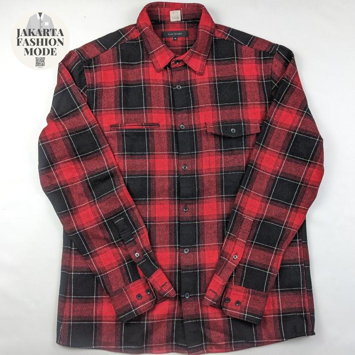 Kemeja Pria Flanel Veterano 8SECONDS Z59 Second Branded Size L