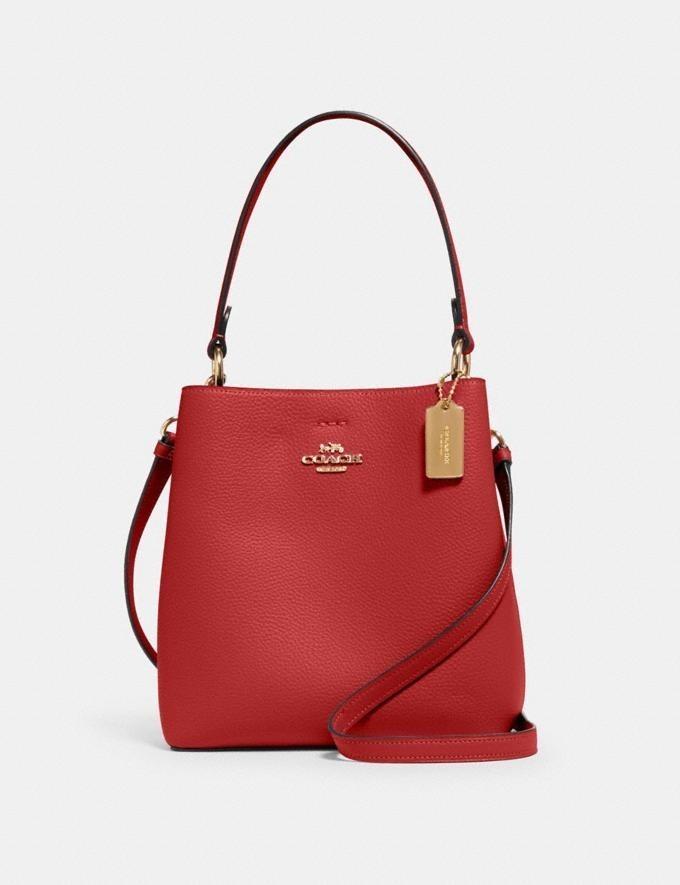 TAS C C SMALL TOWN BUCKET BAG RED