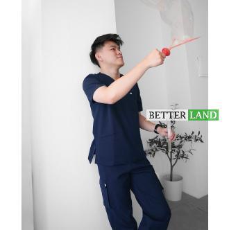 [BARU] Medical Scrub / Baju Seragam Medis Unisex Lengan Pendek Premium