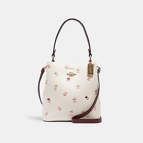 SMALL TOWN BUCKET BAG WITH FLORAL PRINT (C2811)