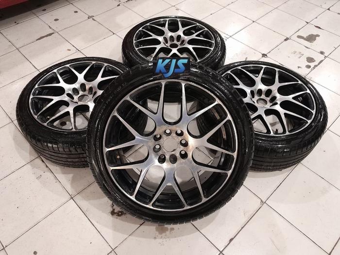 Velg Mobil Bekas Ring 17 HRE Pcd 4x100 4x114 Ban 205/45 R17 Vios Jazz