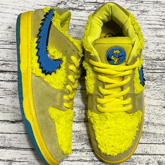 Sepatu SB Dunk Low Pro Grateful Dead "Yellow Bears" Second - Size 42