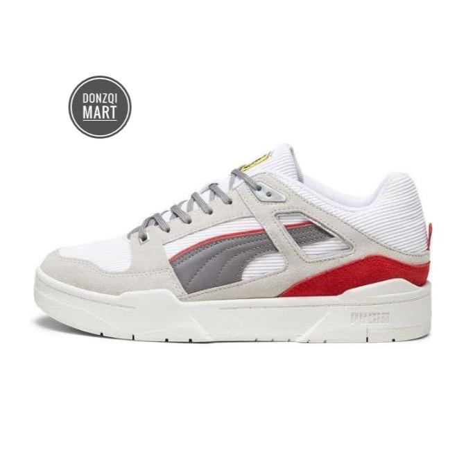 PUMA Ferrari Slipstream Unisex Sneakers Shoes - White/Gray/Viole