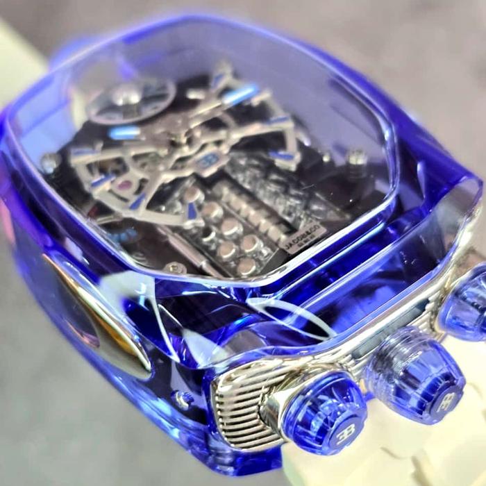 Jam tangan Automatic Swiss JACOB & CO Bugatti Chiron Sapphire Rubber