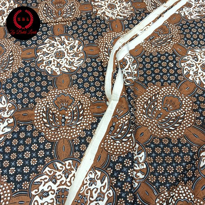 Kain batik tulis motif peranakan Ksatrian jogjakarta warna soga jogja