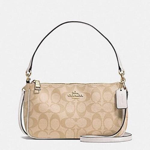 Tas CC F58321 BAG OUTLET SIGNATURE TOP HANDLE-White