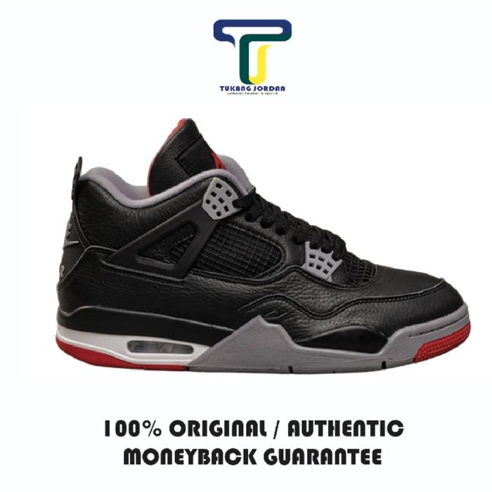 air jordan 4 retro bred reimagined original / authentic