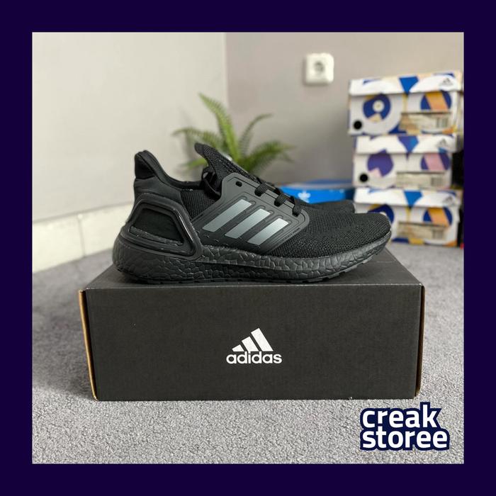 ADIDAS ULTRABOOST 20 TRIPLE BLACK / ALLBLACK / FULL BLACK