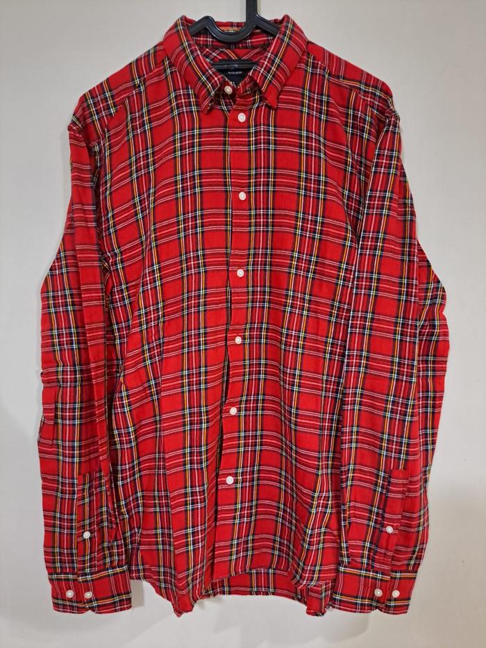 H&M HnM Shirt / Kemeja Kotak - Kotak Flannel Pria size M fit L Preloved