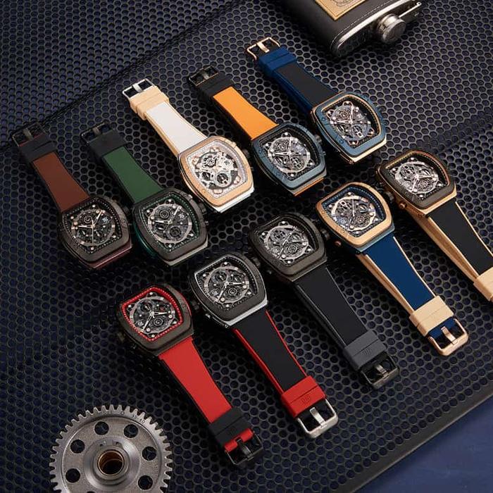 Jam Tangan T5 H 3857G Chronograph Mesin Original Stopwatch Watches