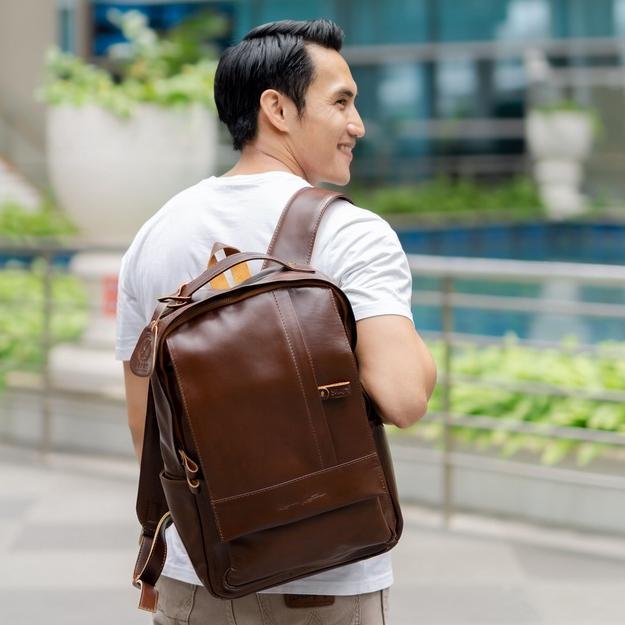 ORIGINAL Kenes Leather Tas Ransel Pria Kulit Asli Backpack LOUISE