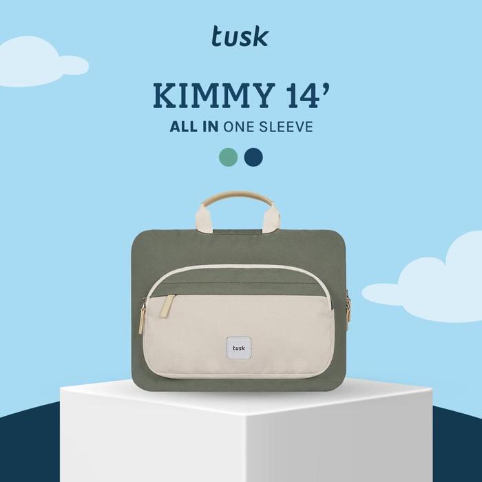 Tusk Kimmy 14 Matcha - Tas Laptop Jinjing muat Charger ORIGINAL