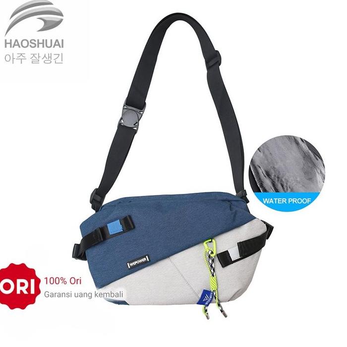 ORIGINAL Tas Selempang Pria Wanita HAOSHUAI 1811 Sling Bag Waistbag