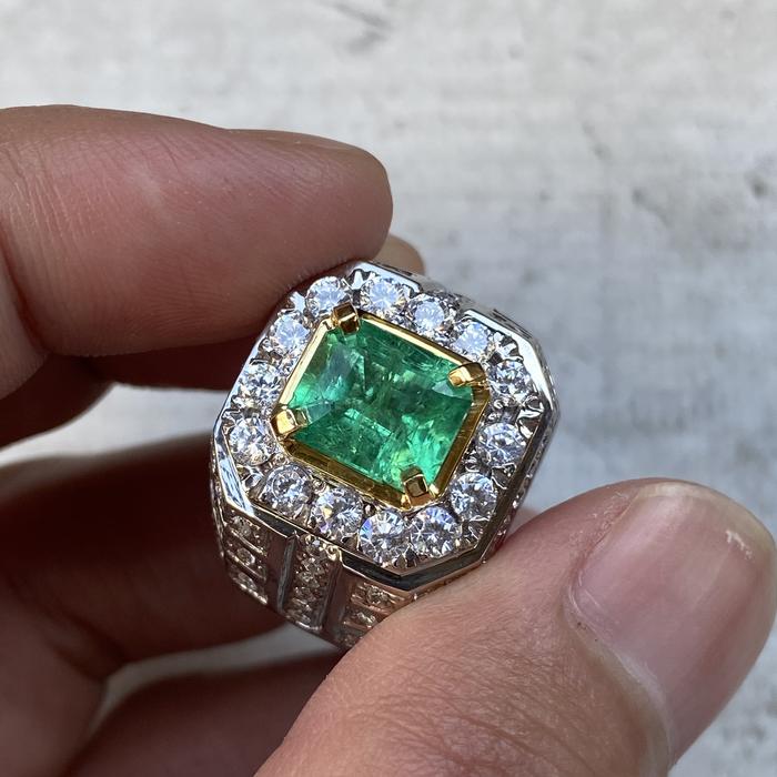 Natural zamrud colombia 2.9 crt memo gri