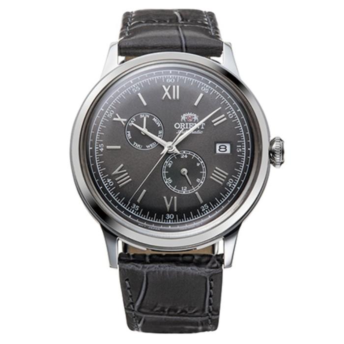 Orient Jam Tangan Bambino RA-AK0704N10B Automatic Leather 40mm Stainless Steel Water Resistant 3 ATM