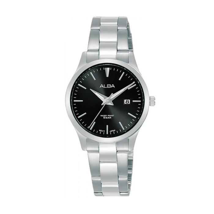 ALBA AH7Y03X1 SILVER BLACK LADY Jam Tangan Wanita